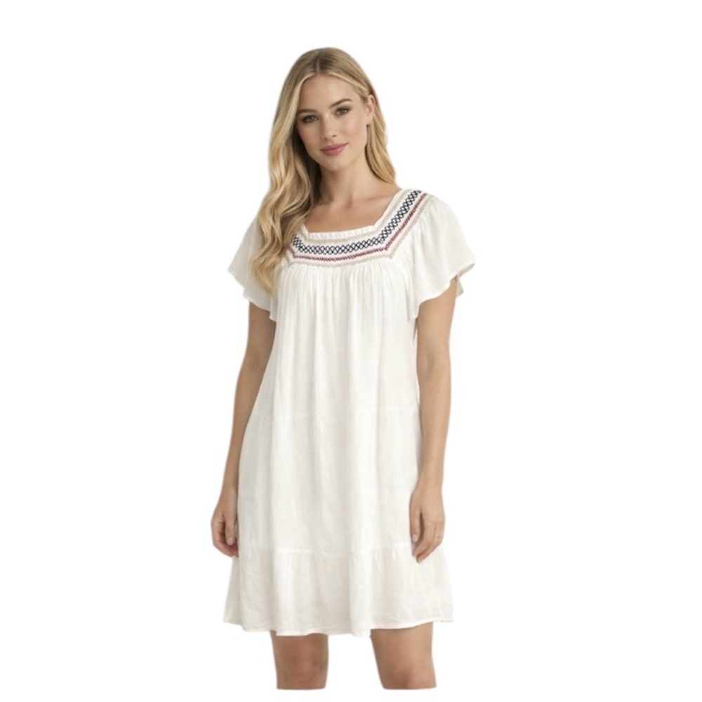 NWOT Jessica Simpson Embroidered Layer Mini Dress, Size Small